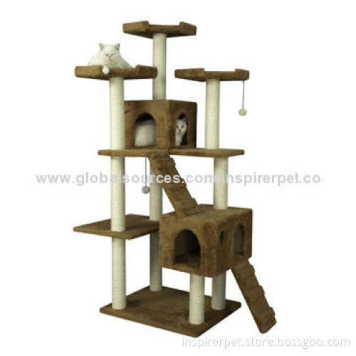 Cat scratcher tree in various colors, best plush terylene